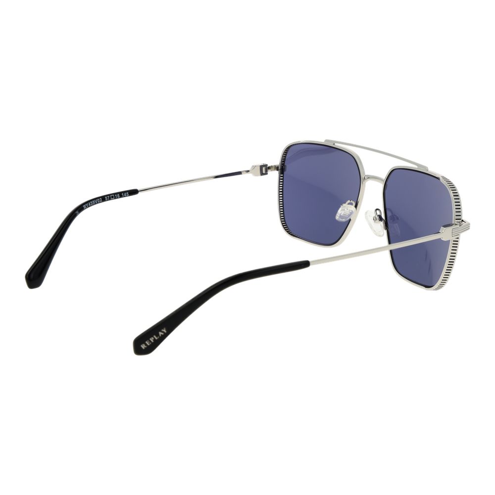 Replay Silver Metal Sunglasses Replay