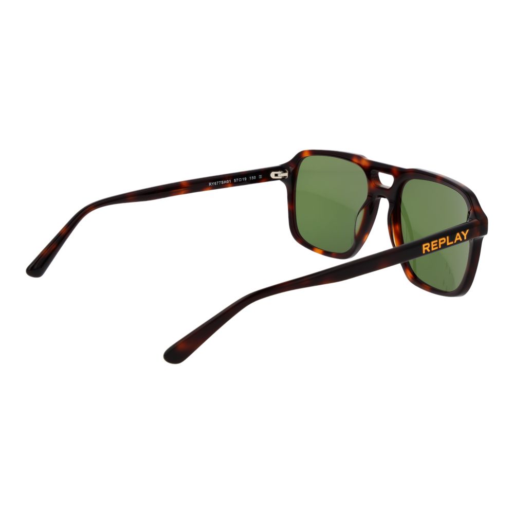 Replay Brown Plastic Sunglasses