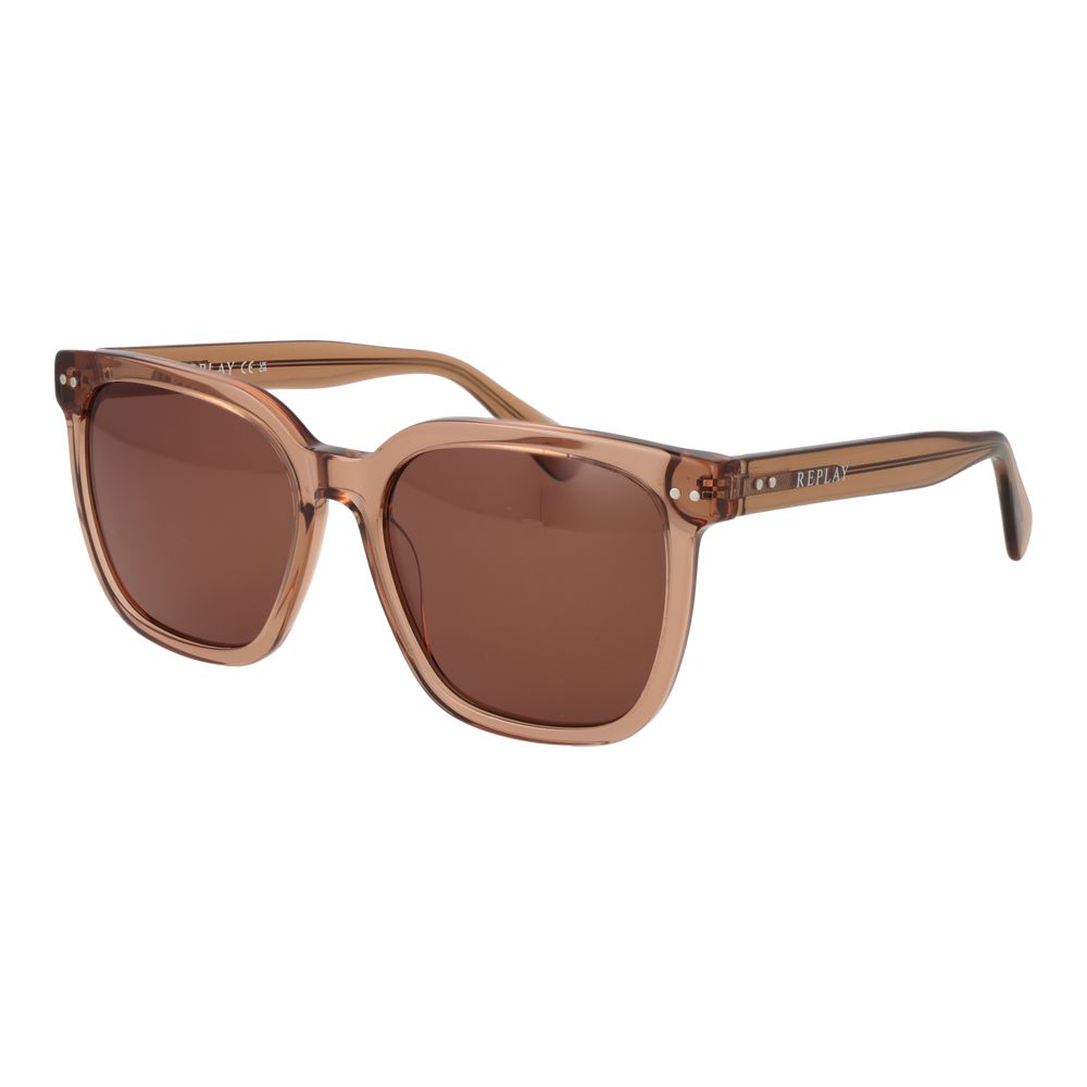 Replay Brown Plastic Sunglasses