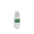 Valentino Garavani White Calf Leather Bos Taurus Low Top Sneakers - Zeiniez