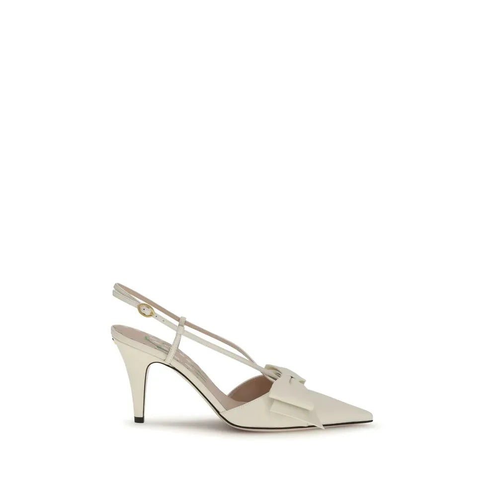 Valentino Garavani Beige Goatskin High Heel Pumps - Zeiniez