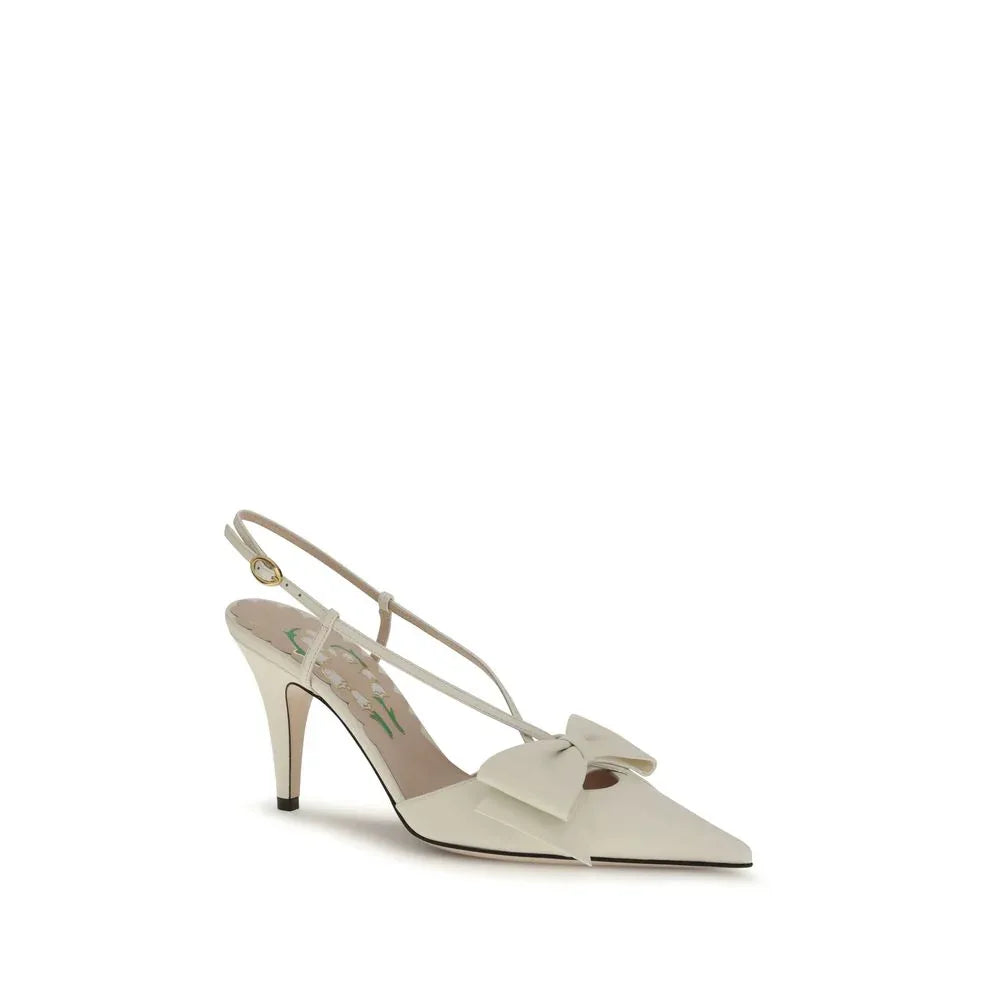 Valentino Garavani Beige Goatskin High Heel Pumps - Zeiniez