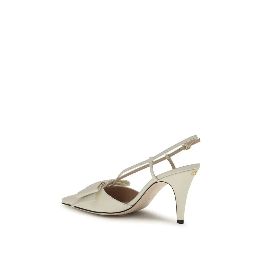 Valentino Garavani Beige Goatskin High Heel Pumps - Zeiniez
