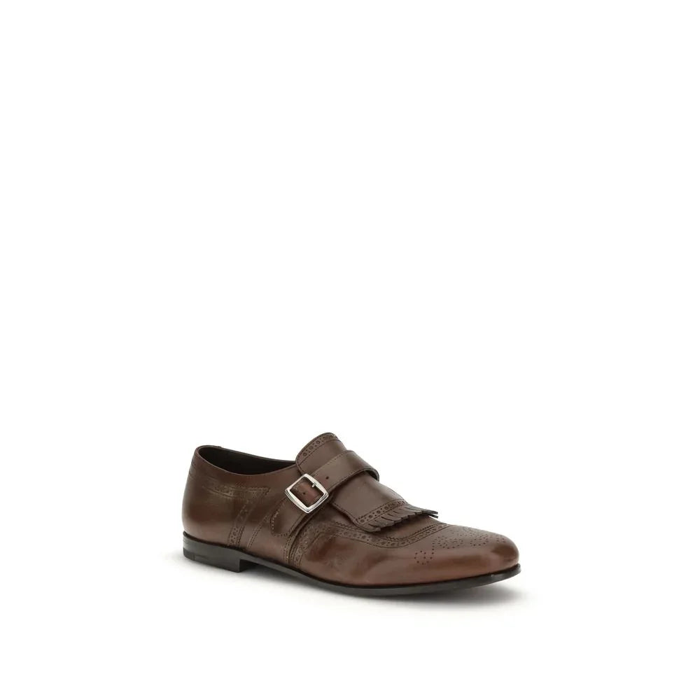 Church's Brown Calf Leather Bos Taurus Slip-On Loafers - Zeiniez