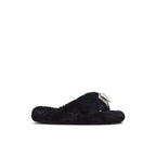 ALDO Black Polyester Slippers