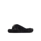 ALDO Black Polyester Slippers