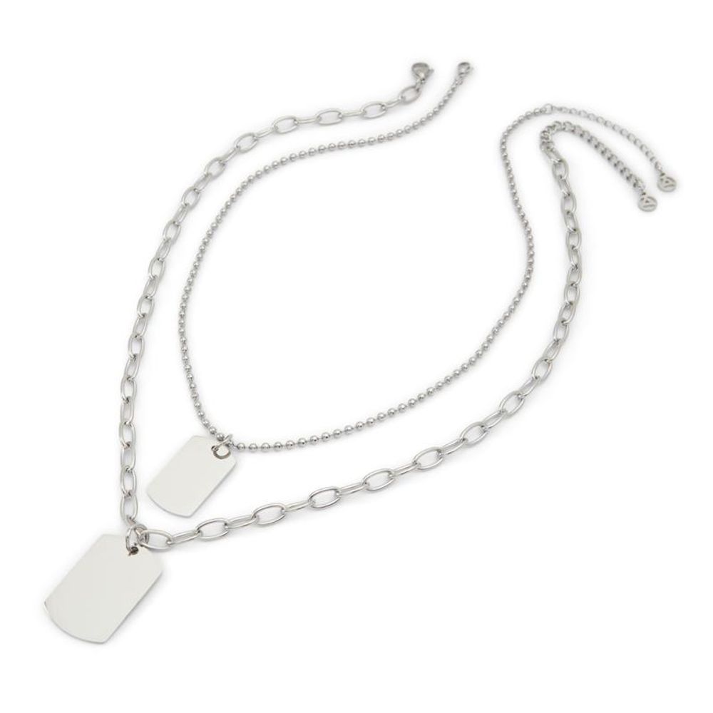 ALDO Silver Elastane Necklace