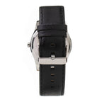 ARABIANS Black Leather Dress Watch