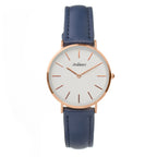 ARABIANS Blue Leather Dress Watch