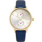 DAISY DIXON Blue Leather Dress Watch
