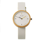 MAM White Leather Dress Watch