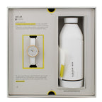 MAM White Leather Dress Watch