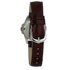 JUSTINA Brown Leather Dress Watch