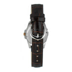JUSTINA Brown Leather Dress Watch