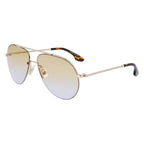 Victoria Beckham Gold Metal Sunglasses - Zeiniez