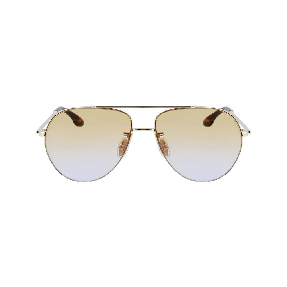 Victoria Beckham Gold Metal Sunglasses - Zeiniez