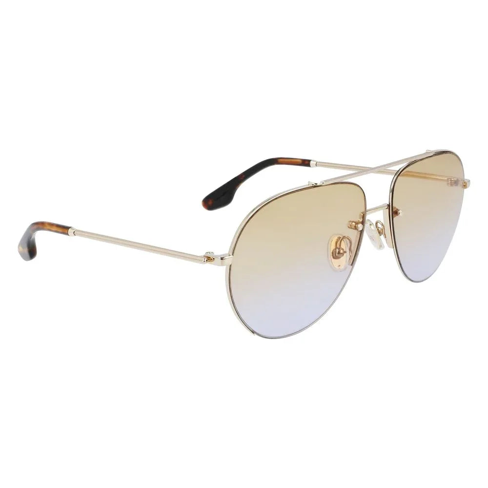Victoria Beckham Gold Metal Sunglasses - Zeiniez