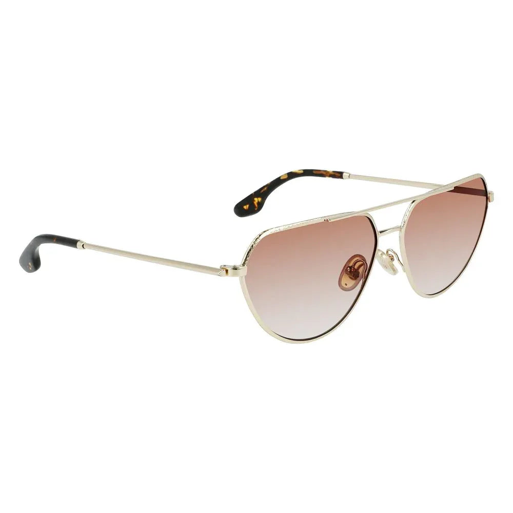 Victoria Beckham Gold Metal Sunglasses - Zeiniez