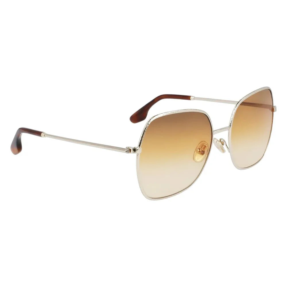 Victoria Beckham Gold Metal Sunglasses - Zeiniez