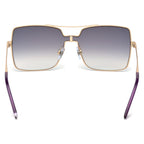WEB EYEWEAR Gold Metal Sunglasses