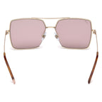 WEB EYEWEAR Gold Metal Sunglasses