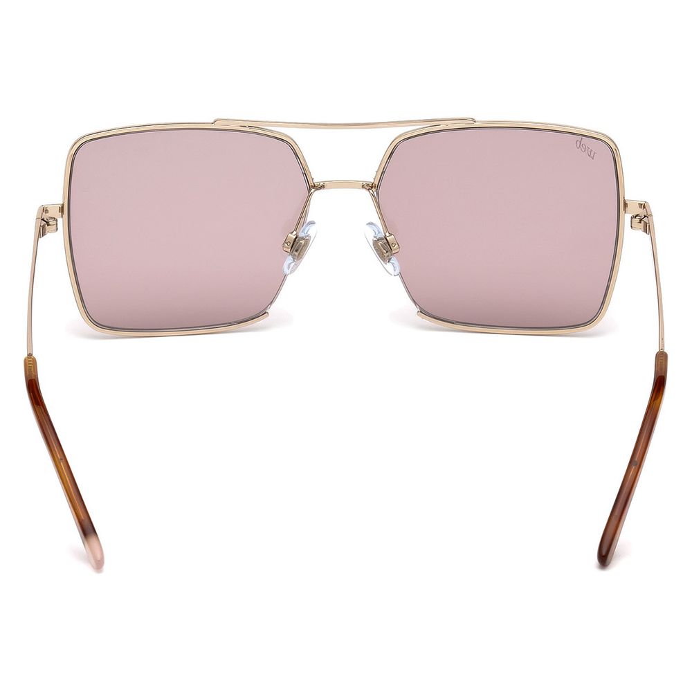 WEB EYEWEAR Gold Metal Sunglasses