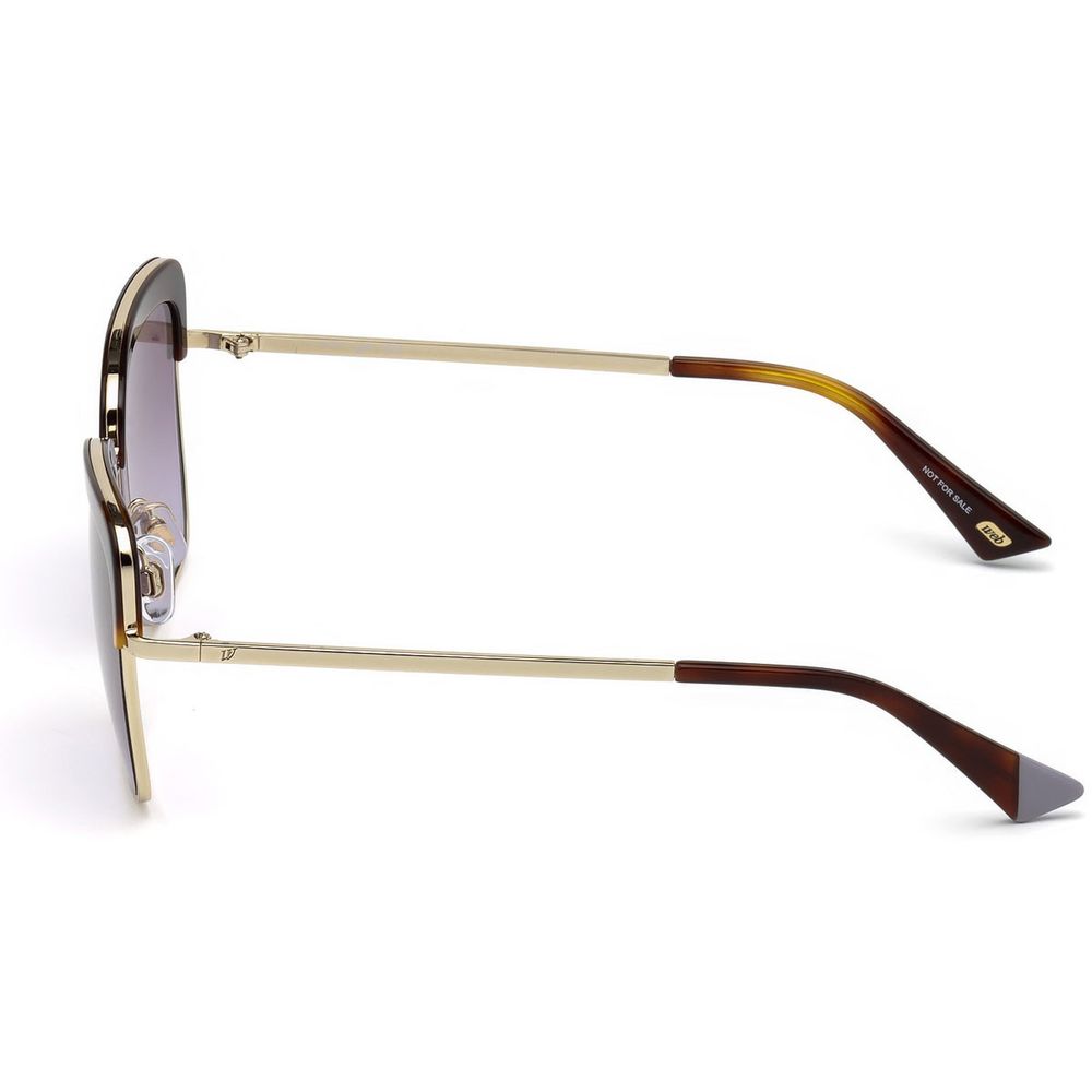 WEB EYEWEAR Gold Metal Sunglasses
