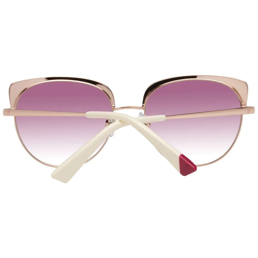 WEB EYEWEAR Rose Gold Metal Sunglasses - Zeiniez