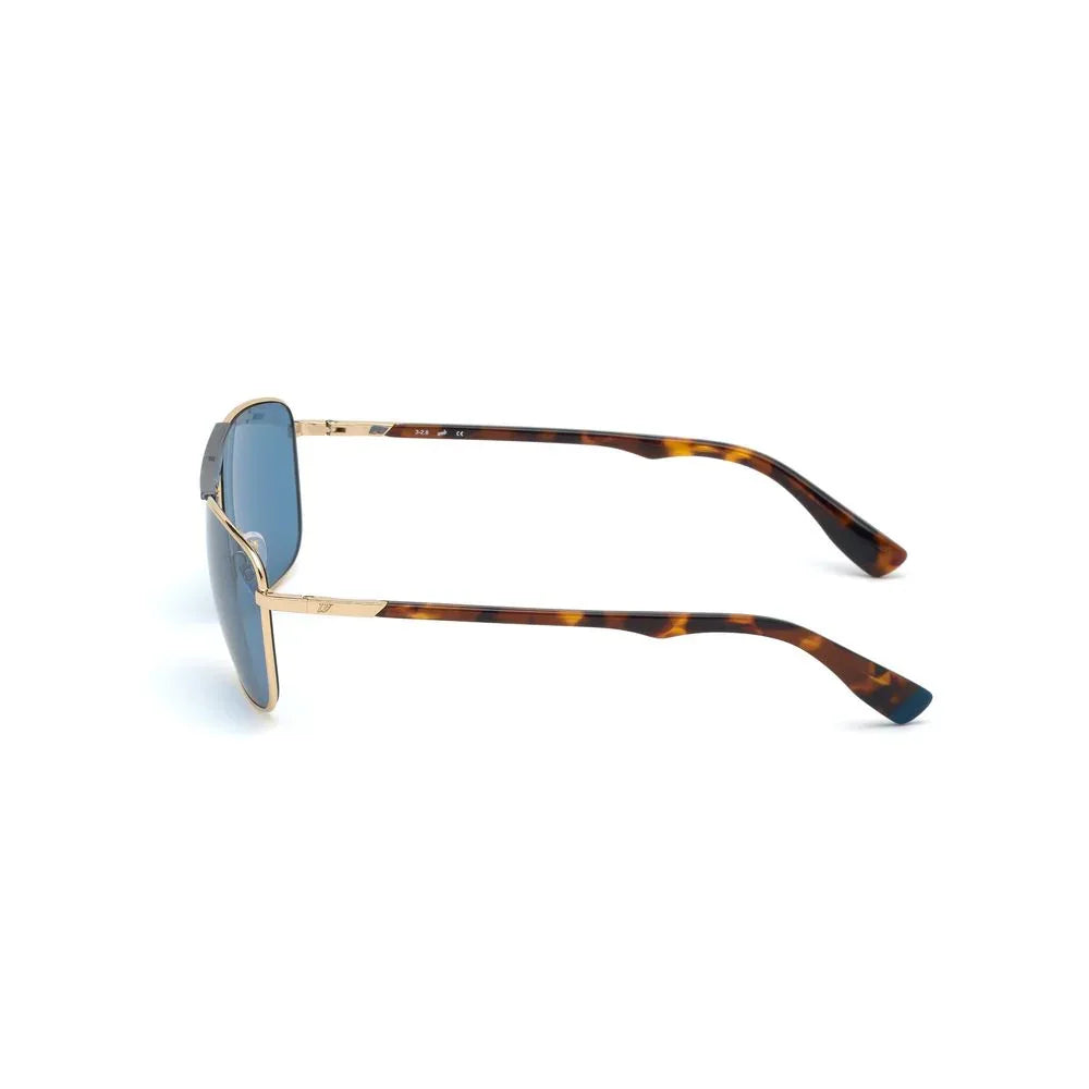 WEB EYEWEAR Gold Metal Sunglasses - Zeiniez