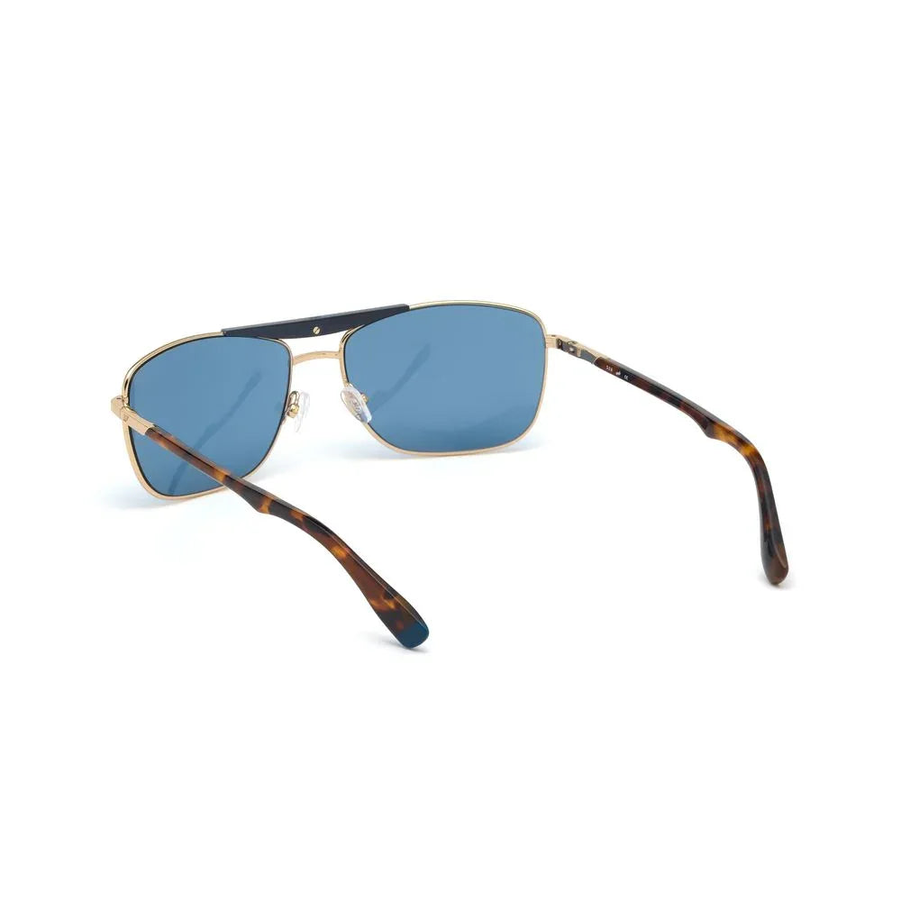 WEB EYEWEAR Gold Metal Sunglasses - Zeiniez