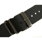 DEVOTA & LOMBA Black Nylon Dress Watch