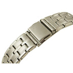 DEVOTA & LOMBA Silver Stainless Steel Dress Watch