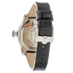 GLAM ROCK Black Leather Dress Watch