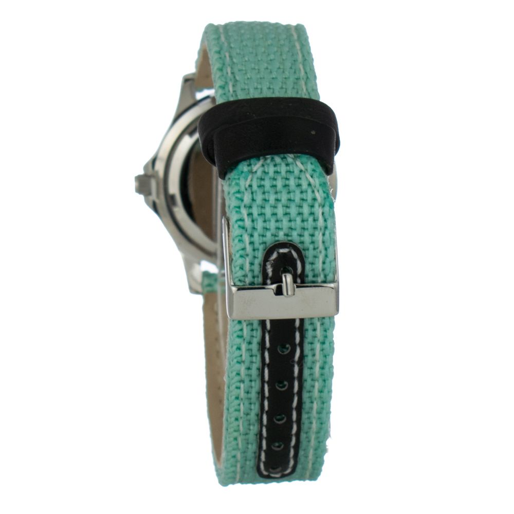 JUSTINA Bicolor Leather Dress Watch