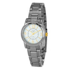 JUSTINA Silver Stainless Steel Dress Watch