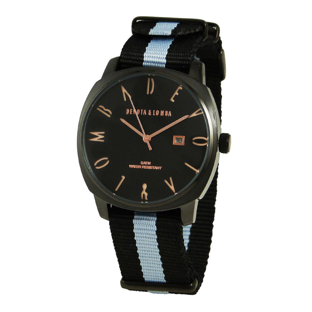 DEVOTA & LOMBA Black Nylon Bracelet Watch - Zeiniez