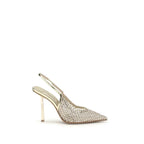 LE SILLA Gold Nylon Platform Pumps - Zeiniez