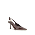 LE SILLA Brown Calf Leather Bos Taurus High Heel Pumps