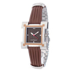 Laura Biagiotti Brown Leather Lining Dress Watch - Zeiniez