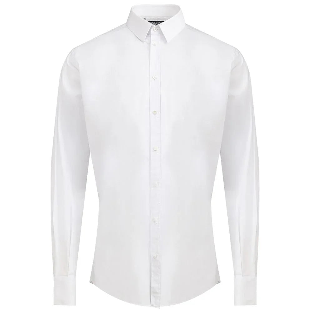 Dolce & Gabbana White Cotton Dress Shirt - Zeiniez
