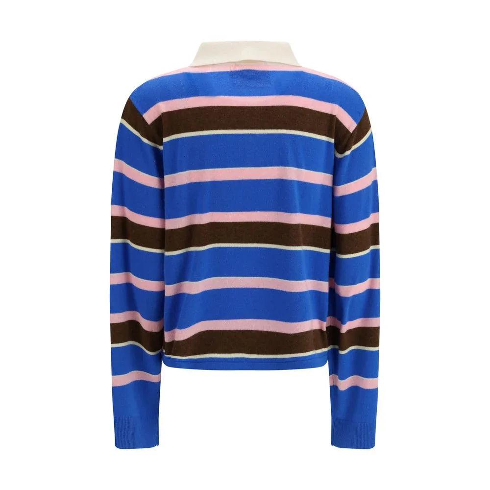Guest in Residence Blue Cashmere Sweater - Zeiniez