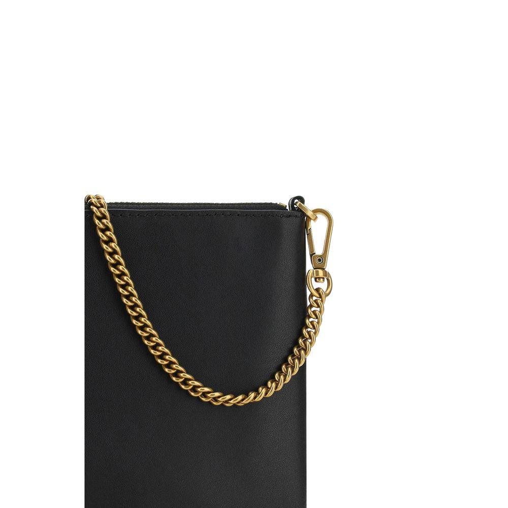 PINKO Black Calf Leather Bos Taurus Shoulder Bag - Zeiniez
