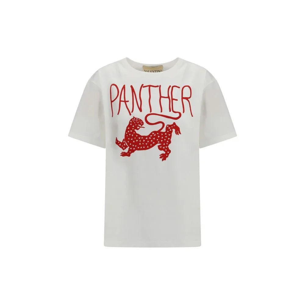 Valentino White Cotton T-Shirt - Zeiniez