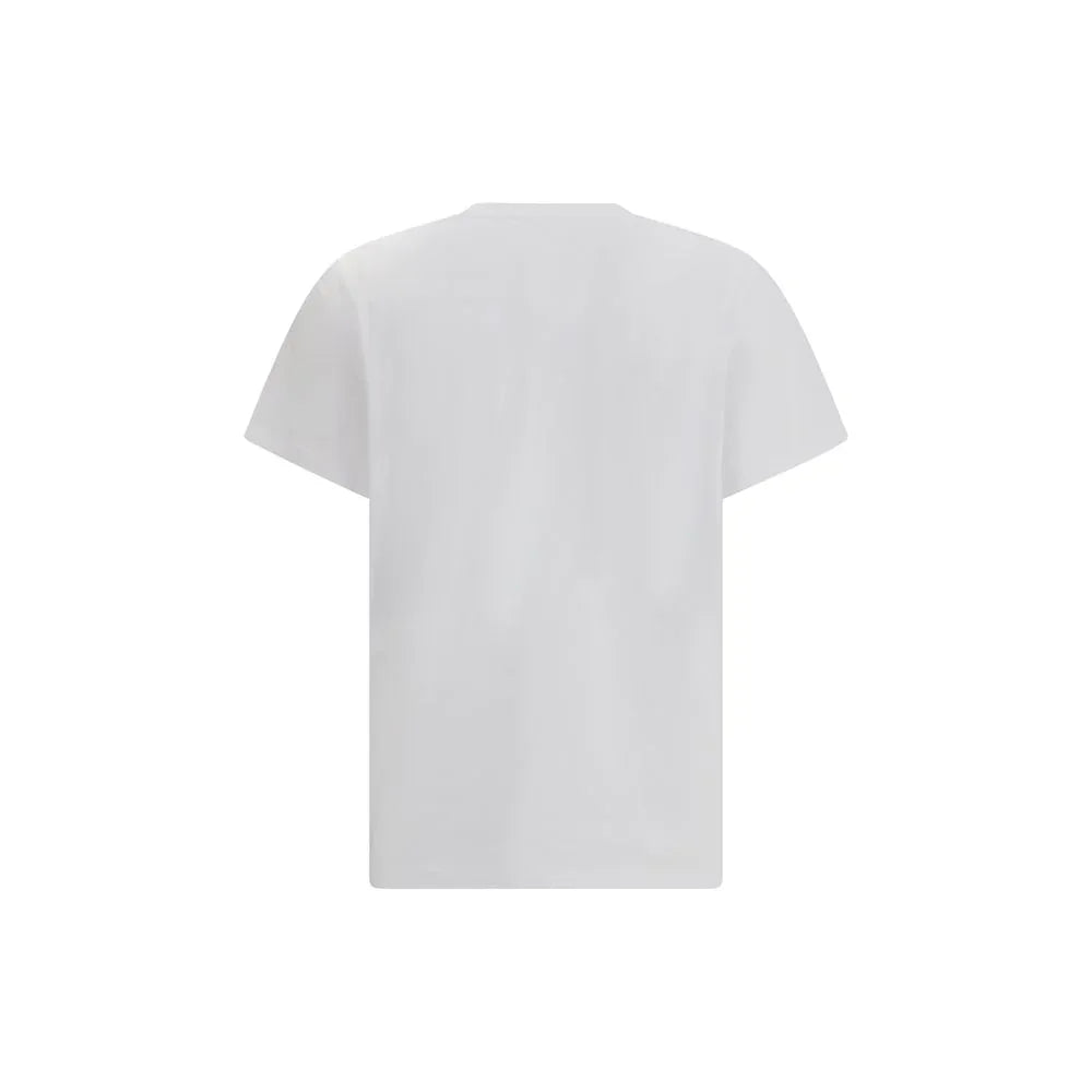 Ganni White Cotton T-Shirt - Zeiniez