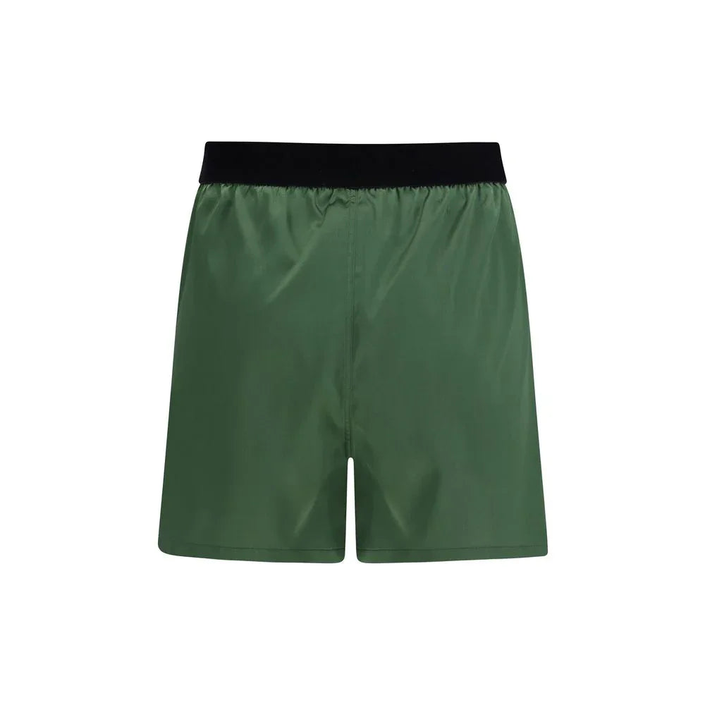 Tom Ford Bicolor Silk Bermuda Shorts - Zeiniez