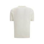 Brunello Cucinelli White Cotton Polo Shirt - Zeiniez