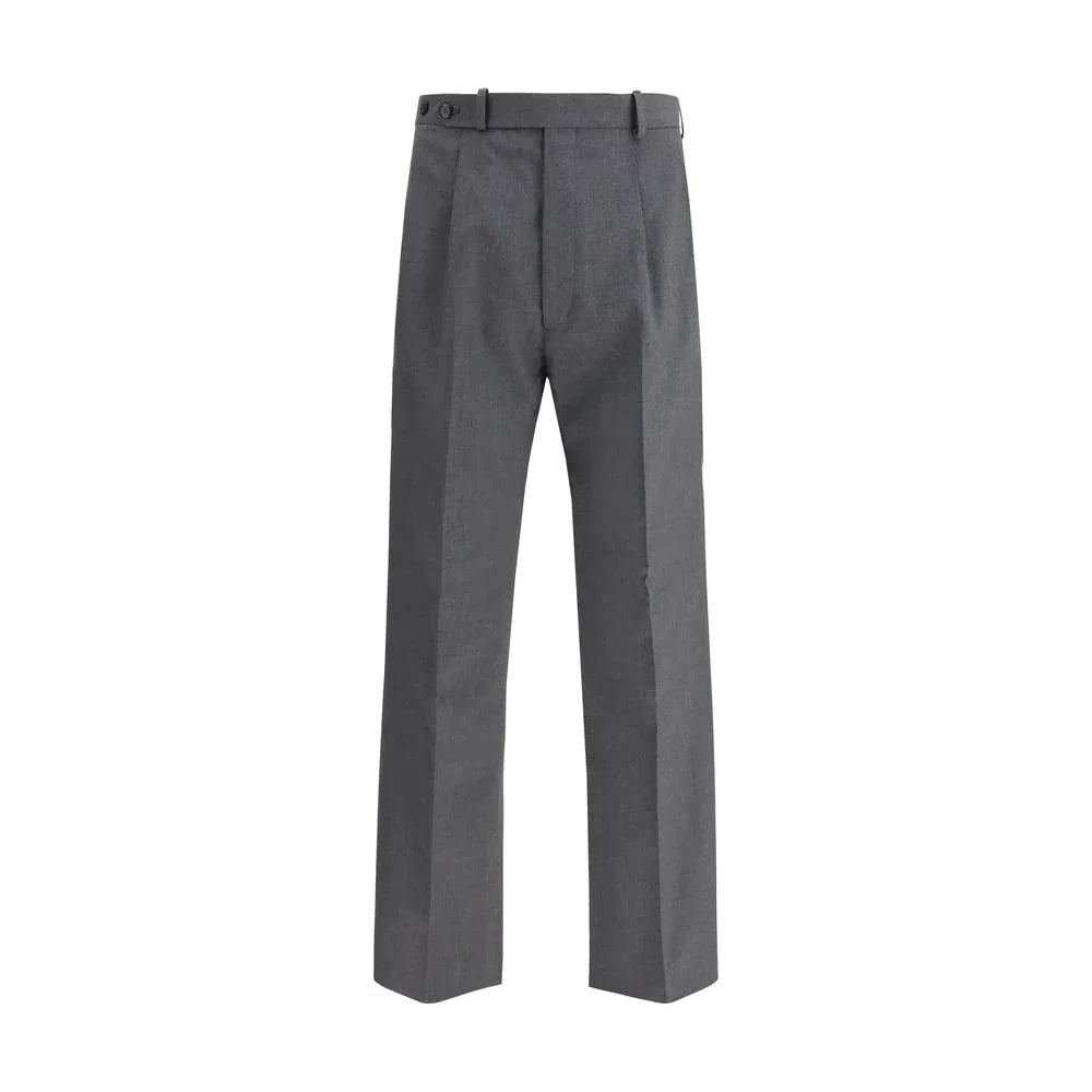 Prada Gray Fleece Wool Dress Pants - Zeiniez