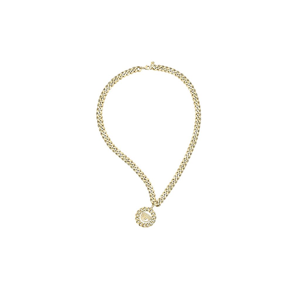 Chiara Ferragni Gold Stainless Steel Necklace - Zeiniez