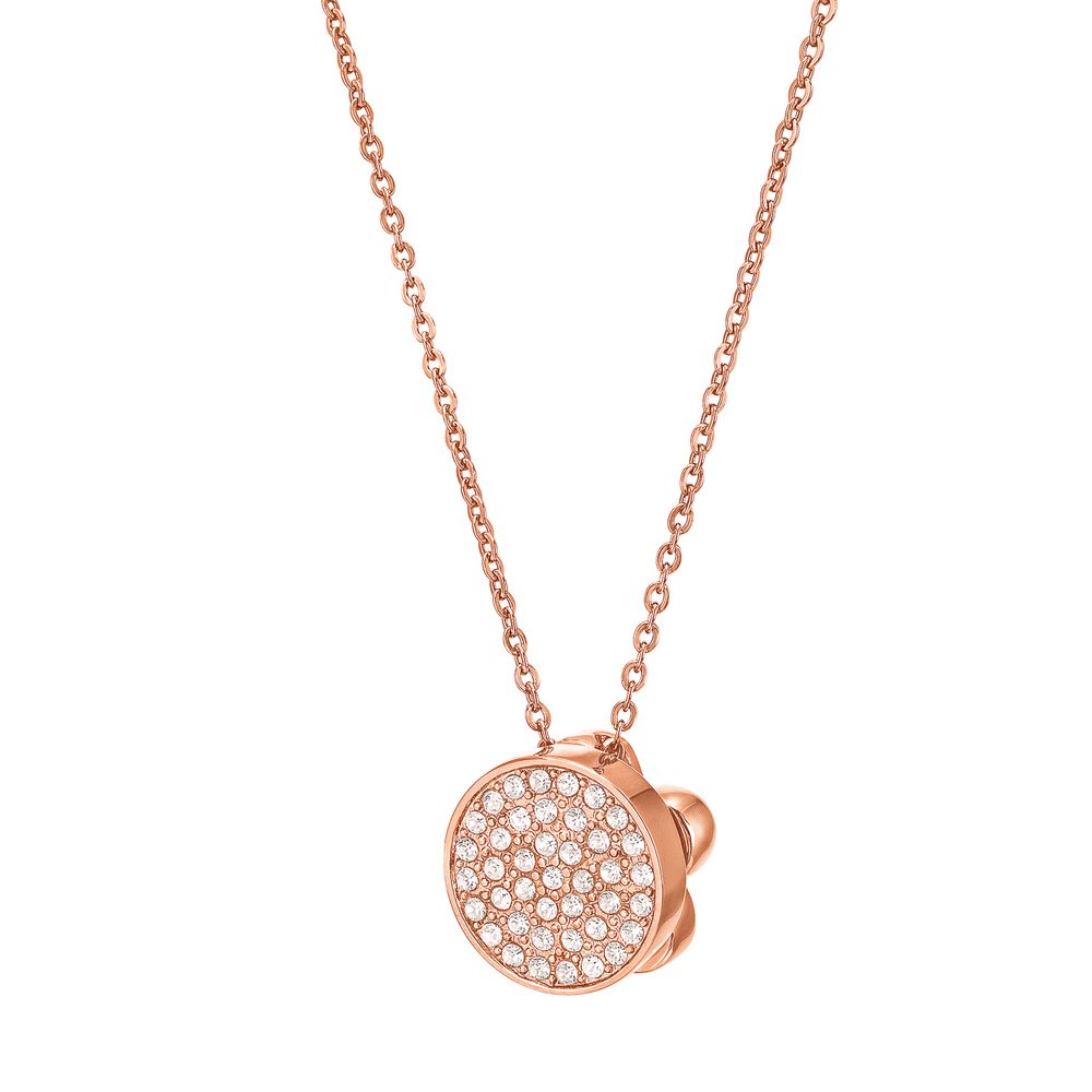 Folli Follie Pink Metal Necklace - Zeiniez