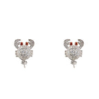 Lancaster White Silver Earrings - Zeiniez